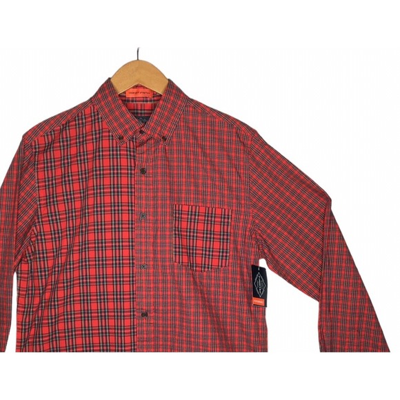 St. John's Bay Other - NWT St Johns Bay Shirt Men's S Long Sleeve Plaid Gorpcore‎ 90's Grunge Indie